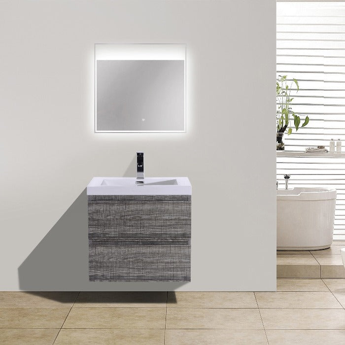 Brooklyn Floating / Wall Mounted Bathroom Vanity With Acrylic Sink