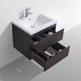 Brooklyn Floating / Wall Mounted Bathroom Vanity With Acrylic Sink