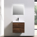 Artland Floating / Wall Mounted Bathroom Vanity With Acrylic Sink