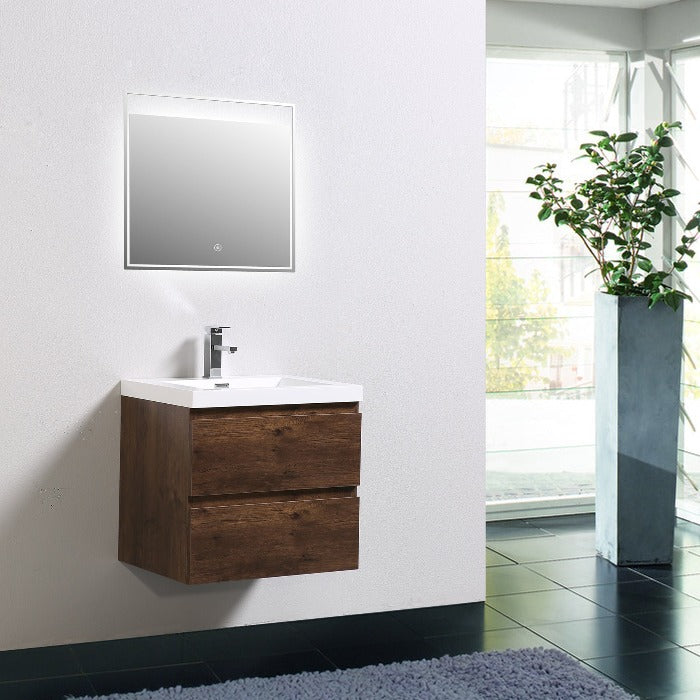 Artland Floating / Wall Mounted Bathroom Vanity With Acrylic Sink