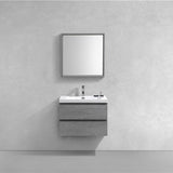 Brooklyn Floating / Wall Mounted Bathroom Vanity With Acrylic Sink