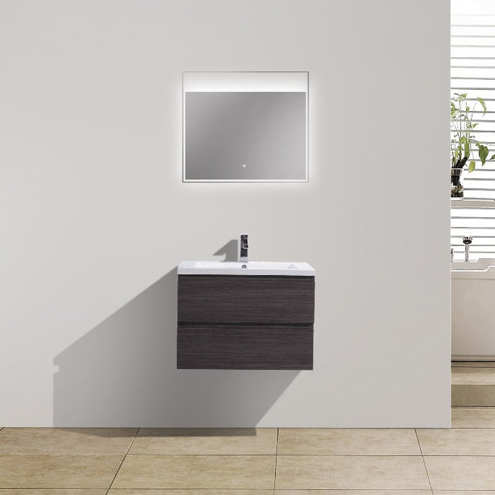 Brooklyn Floating / Wall Mounted Bathroom Vanity With Acrylic Sink