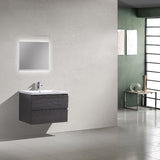 Brooklyn Floating / Wall Mounted Bathroom Vanity With Acrylic Sink