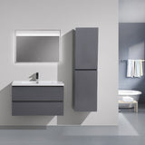 Brooklyn Floating / Wall Mounted Bathroom Vanity With Acrylic Sink