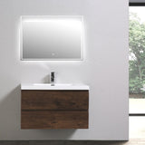 Brooklyn Floating / Wall Mounted Bathroom Vanity With Acrylic Sink