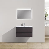 Brooklyn Floating / Wall Mounted Bathroom Vanity With Acrylic Sink