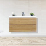 Brooklyn Floating / Wall Mounted Bathroom Vanity With Acrylic Sink