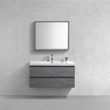 Brooklyn Floating / Wall Mounted Bathroom Vanity With Acrylic Sink