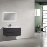 Brooklyn Floating / Wall Mounted Bathroom Vanity With Acrylic Sink