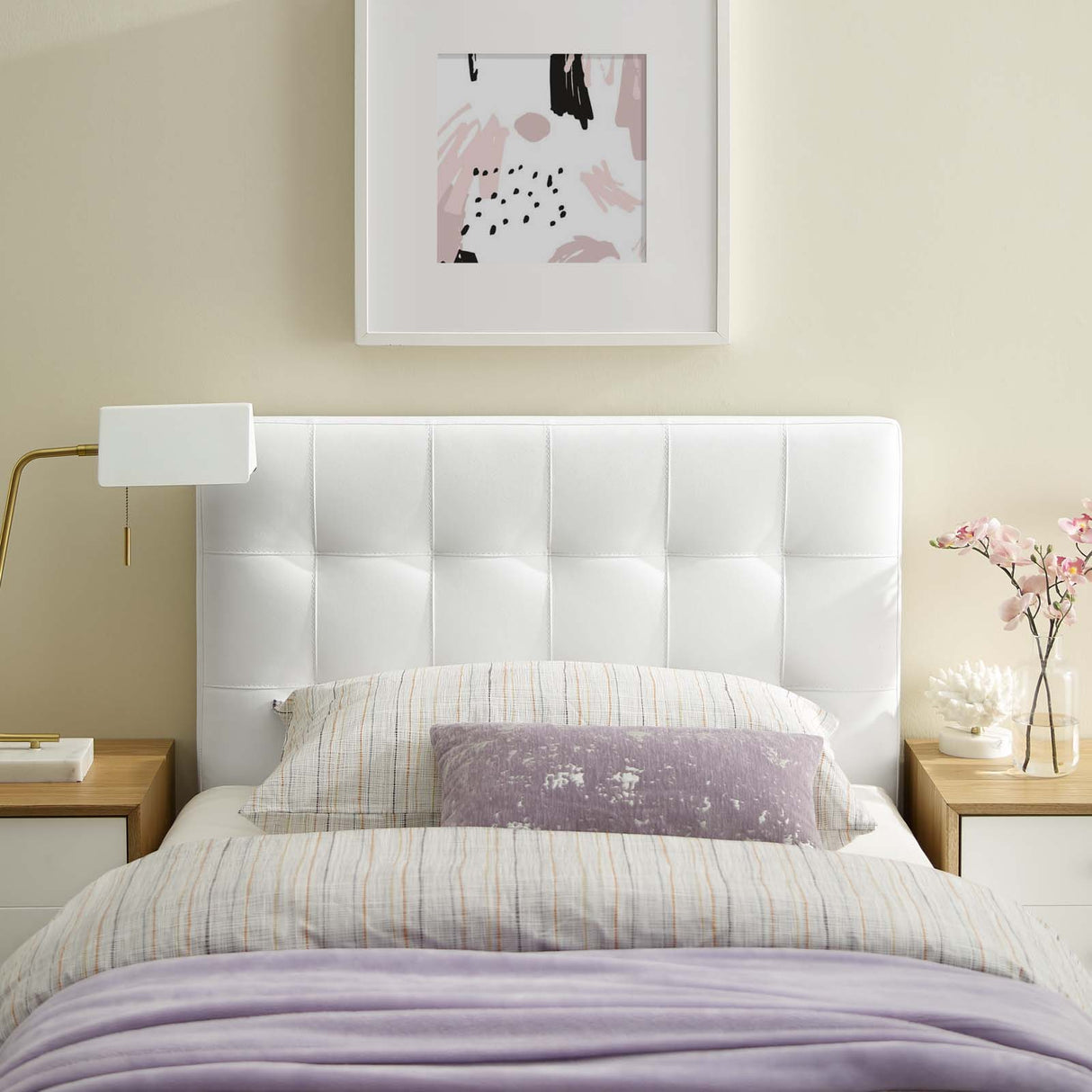 Modern Lily Tufted Performance Headboard - Elevated Style Bed Frame Headboard