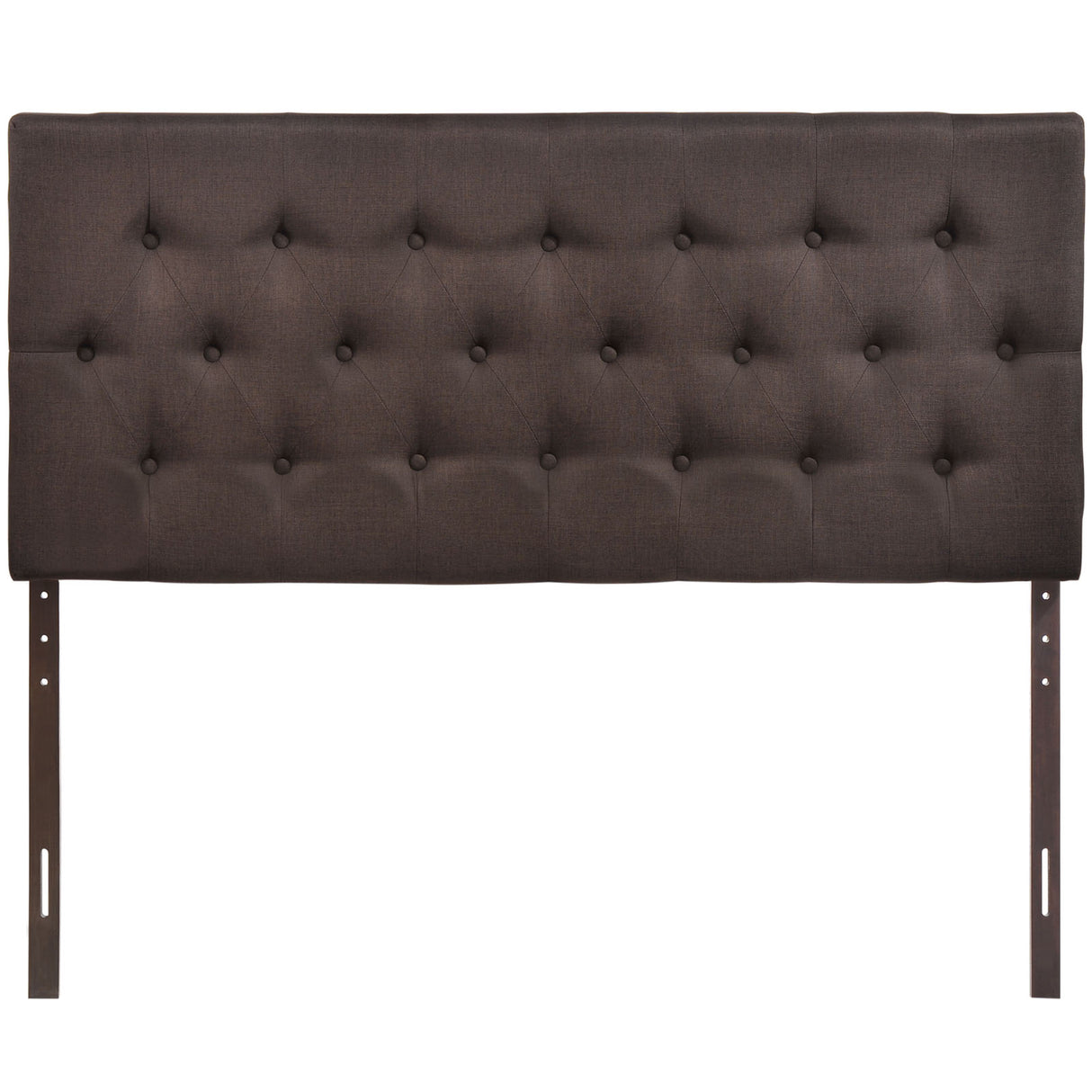 Modern Clique Upholstered Linen Fabric Full Headboard - Rectangular Headboard - BUILDMYPLACE