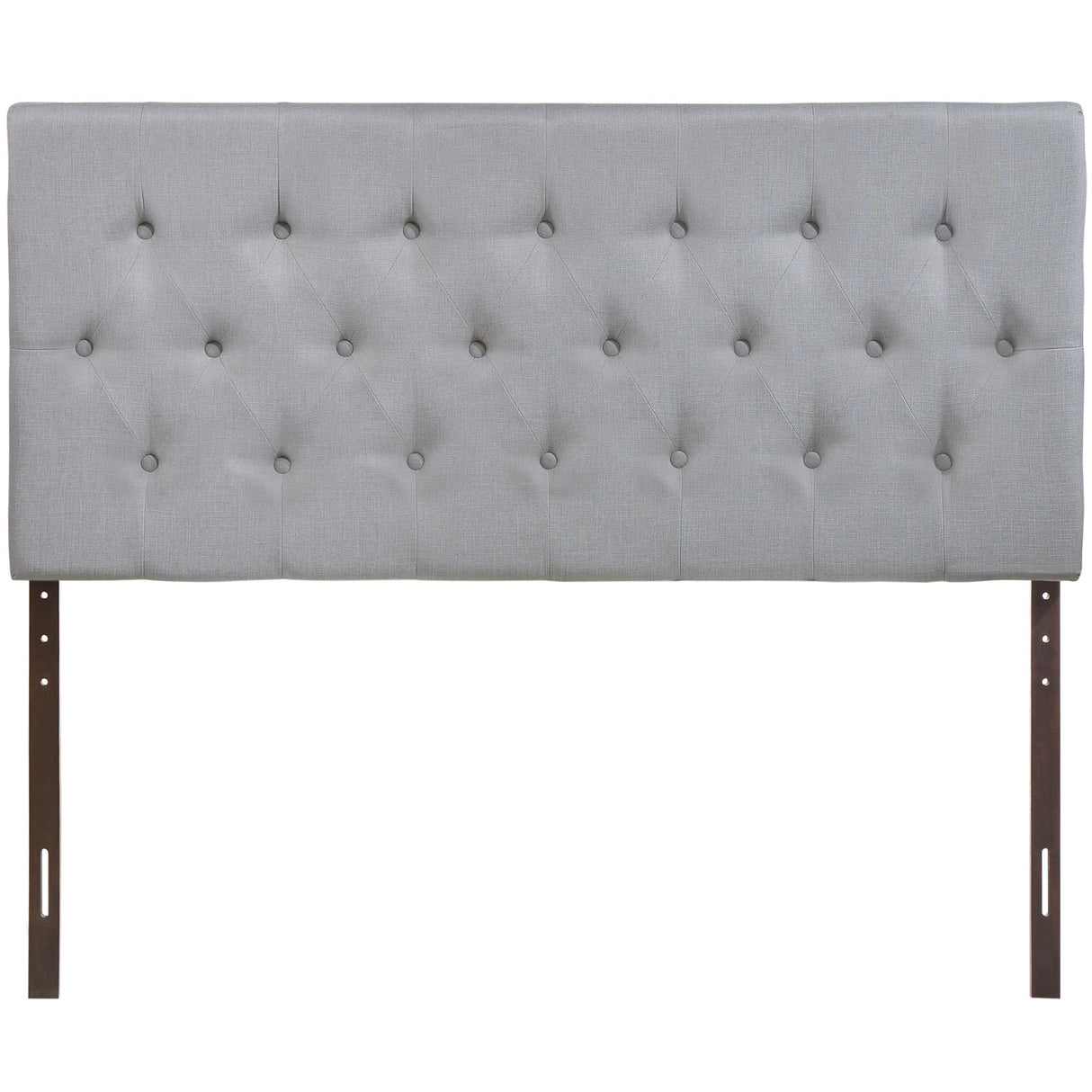 Modern Clique Upholstered Linen Fabric Full Headboard - Rectangular Headboard - BUILDMYPLACE