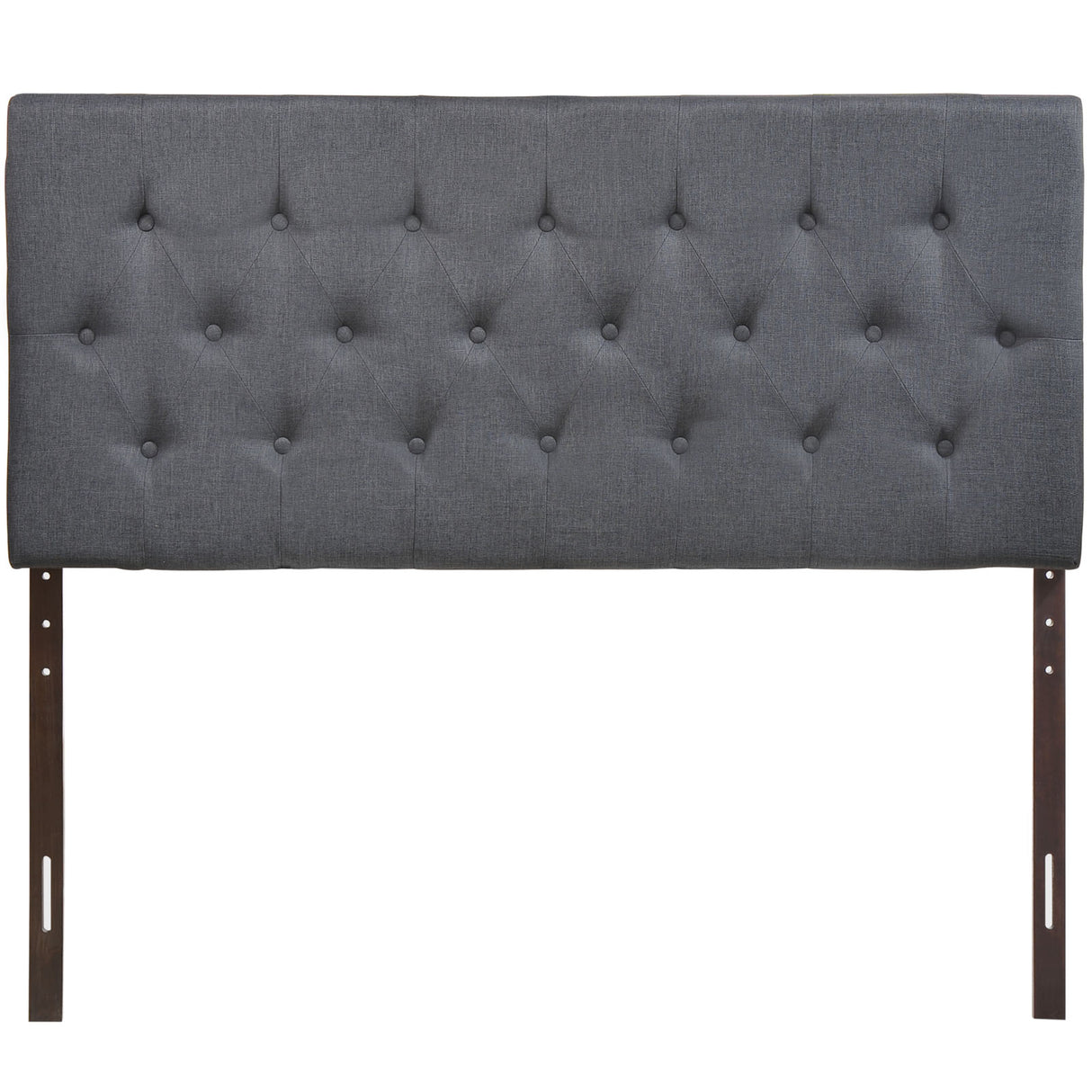 Modern Clique Upholstered Linen Fabric Full Headboard - Rectangular Headboard - BUILDMYPLACE