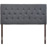 Modern Clique Upholstered Linen Fabric Full Headboard - Rectangular Headboard - BUILDMYPLACE