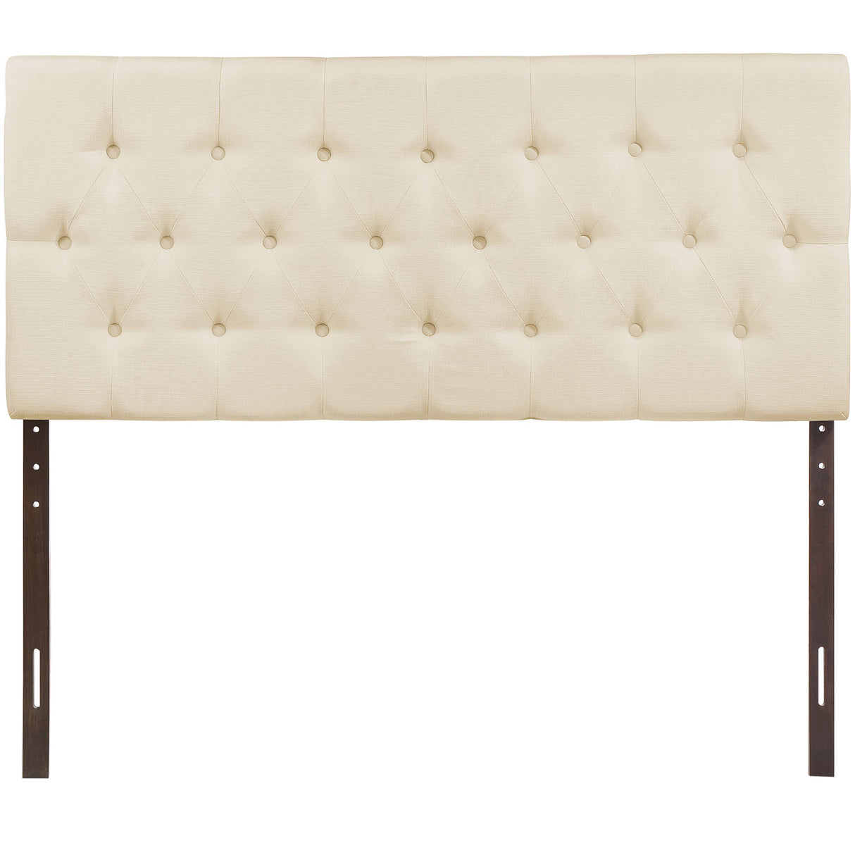 Modern Clique Upholstered Linen Fabric Full Headboard - Rectangular Headboard - BUILDMYPLACE