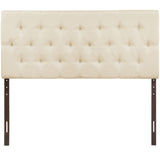 Modern Clique Upholstered Linen Fabric Full Headboard - Rectangular Headboard - BUILDMYPLACE