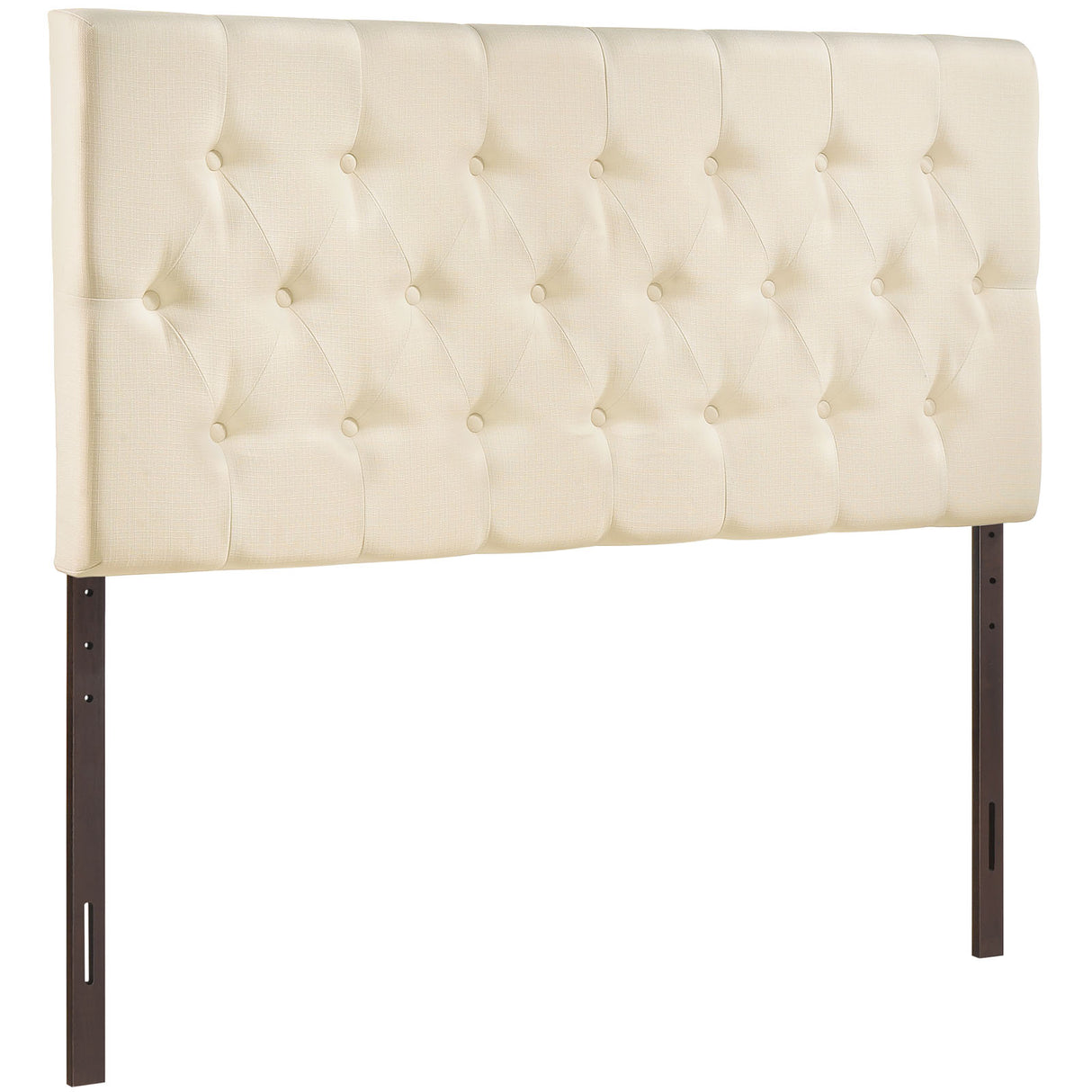 Modern Clique Upholstered Linen Fabric Full Headboard - Rectangular Headboard - BUILDMYPLACE