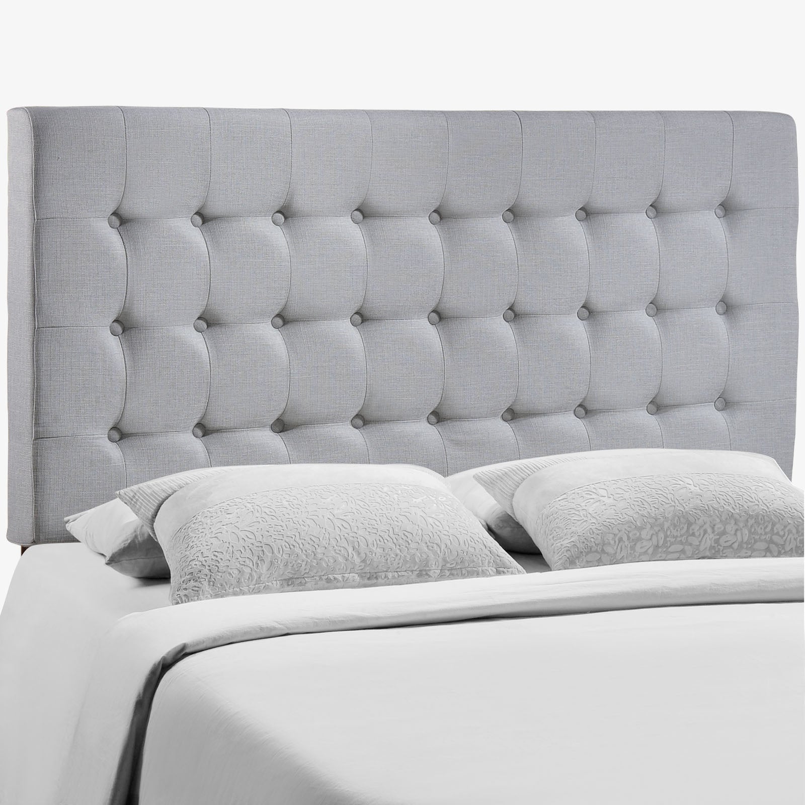 Modern Upholstered Linen Tinble Queen Headboard - Classic Studio Headboard