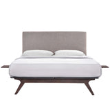 Tracy 3 Piece Full Bedroom Set, Cappuccino Gray - BUILDMYPLACE