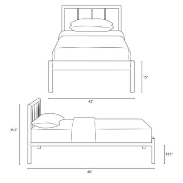 Gwen Twin Bed Frame