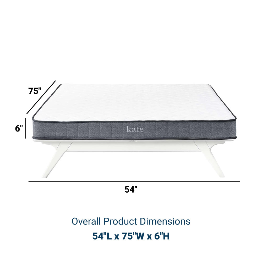 Kate 6" Innerspring Mattress with 10 Years Warranty