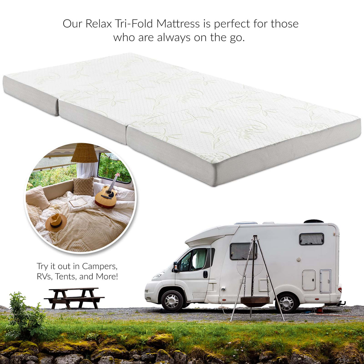 Relax Tri-Fold Mattress Topper