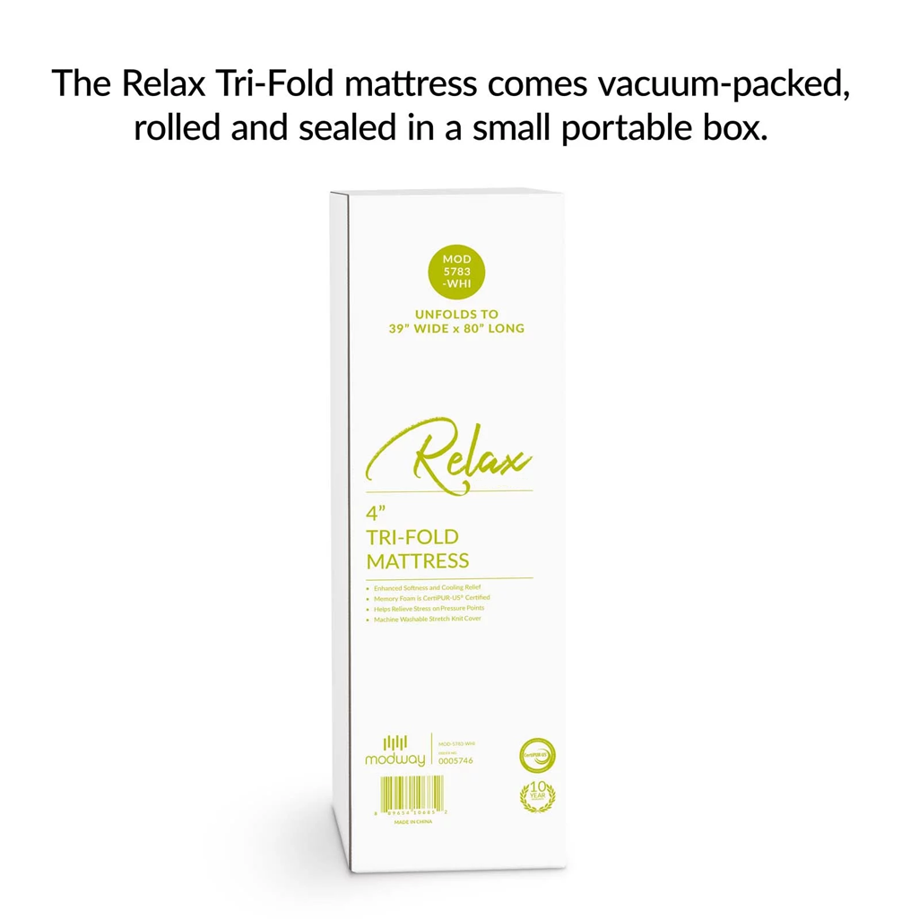 Relax Tri-Fold Mattress Topper