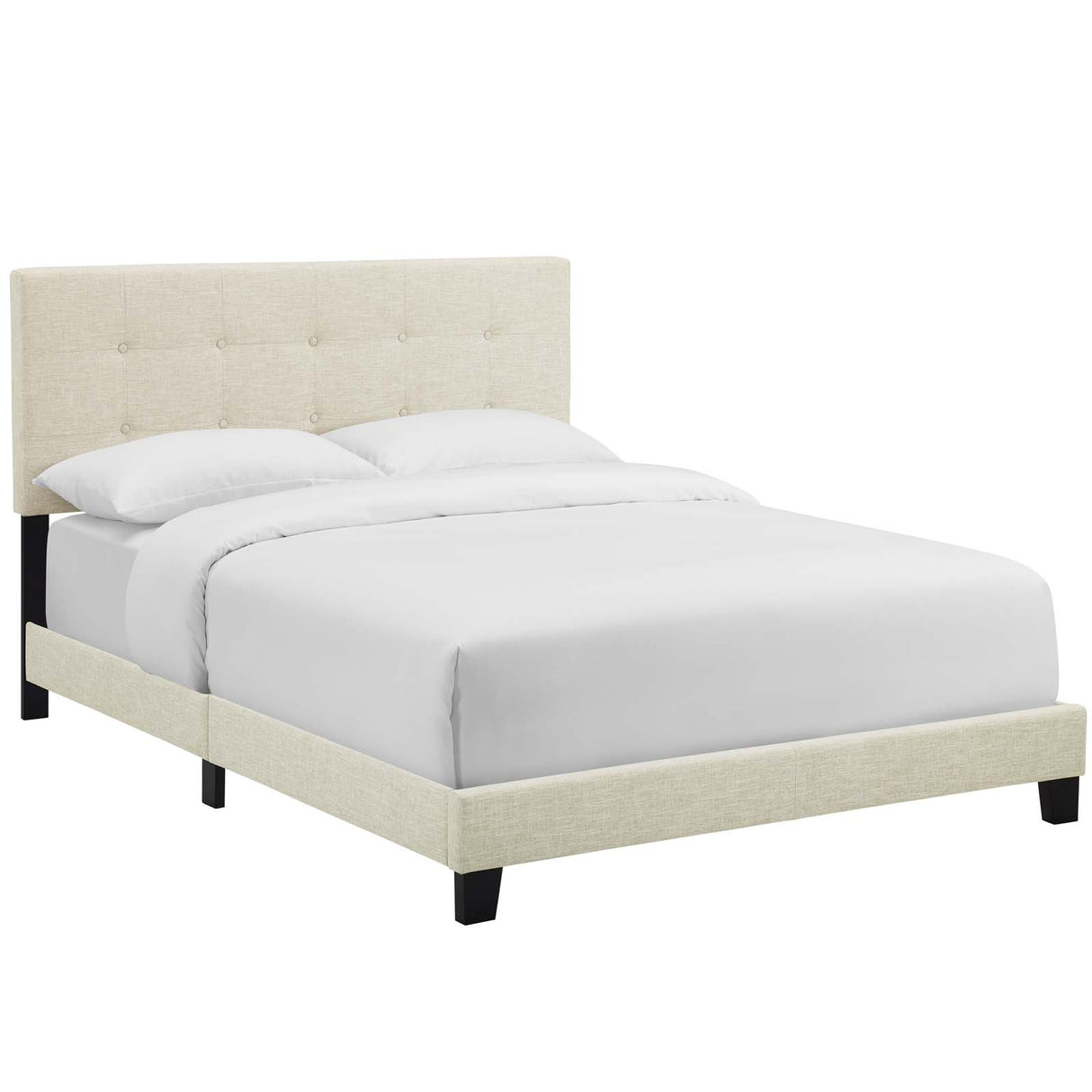 Amira Upholstered Fabric Bed - BUILDMYPLACE