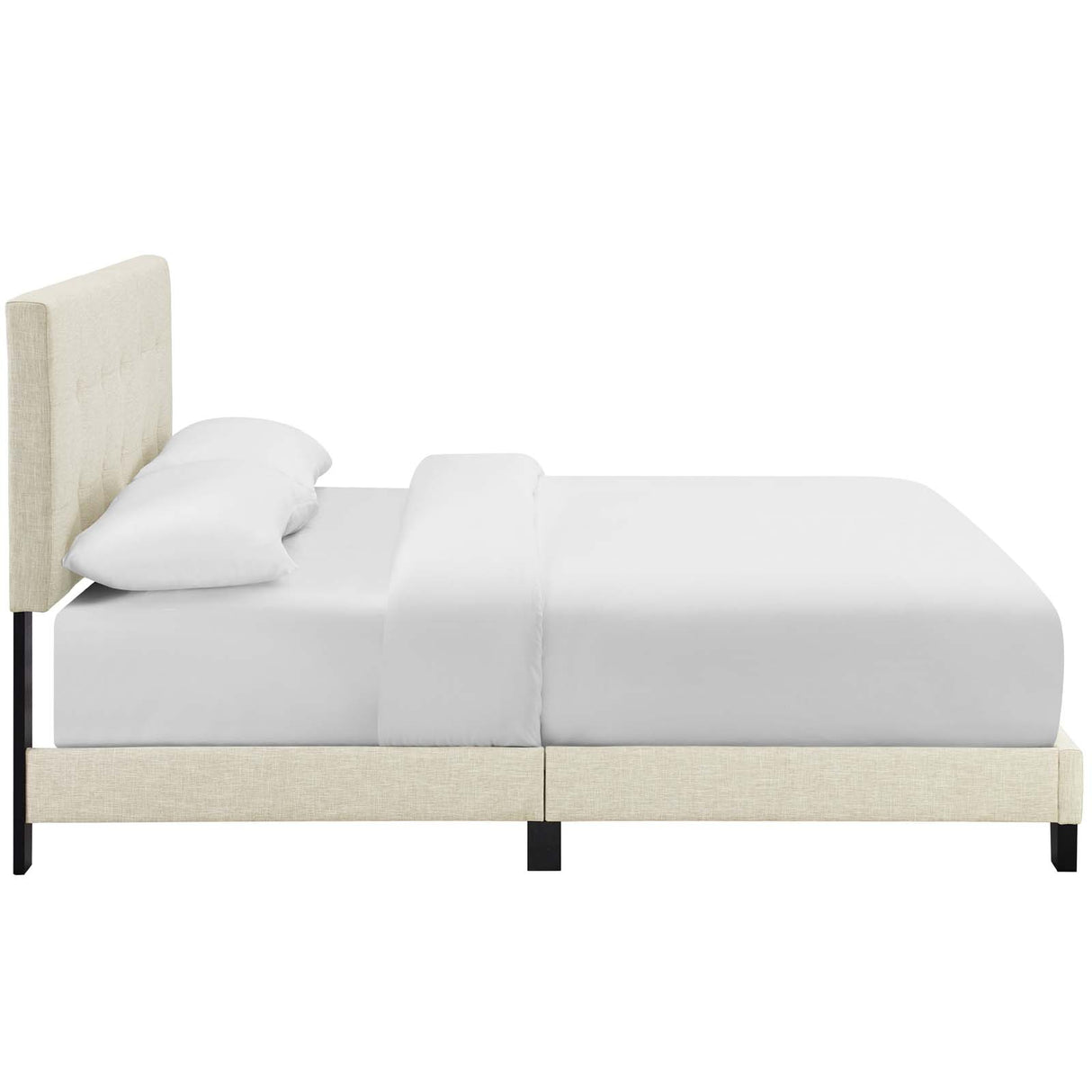 Amira Upholstered Fabric Bed - BUILDMYPLACE