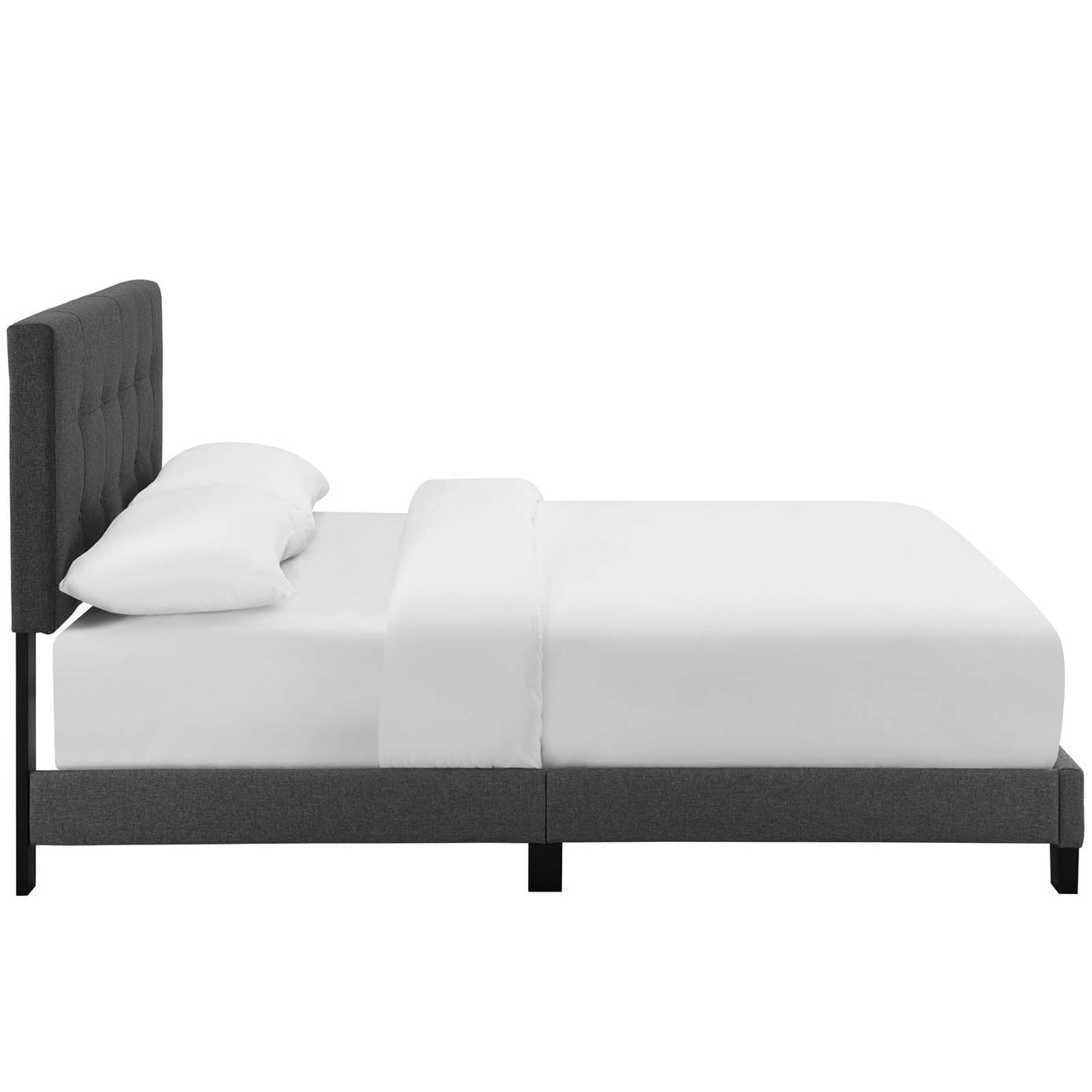 Amira Upholstered Fabric Bed - BUILDMYPLACE