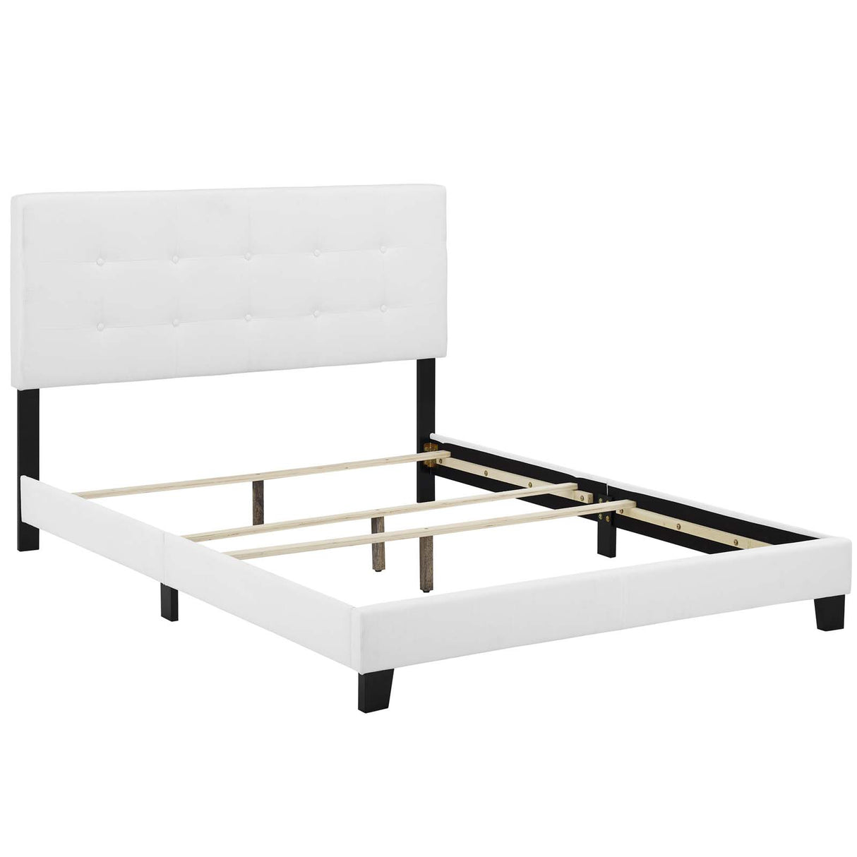 Amira Upholstered Fabric Bed - BUILDMYPLACE