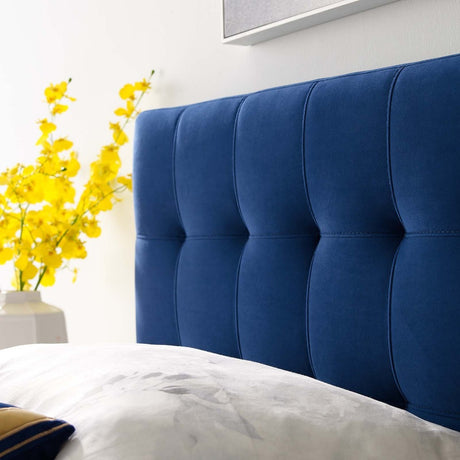 Modern Lily Biscuit Tufted Performance Velvet Headboard - Elevated Style Headboard - BUILDMYPLACE