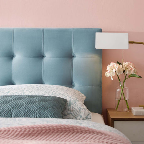 Modern Lily Biscuit Tufted Performance Velvet Headboard - Elevated Style Headboard - BUILDMYPLACE