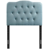 Modern Annabel Diamond Tufted Performance Velvet Headboard - Bed Headboard - BUILDMYPLACE