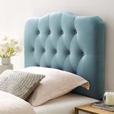 Modern Annabel Diamond Tufted Performance Velvet Headboard - Bed Headboard - BUILDMYPLACE