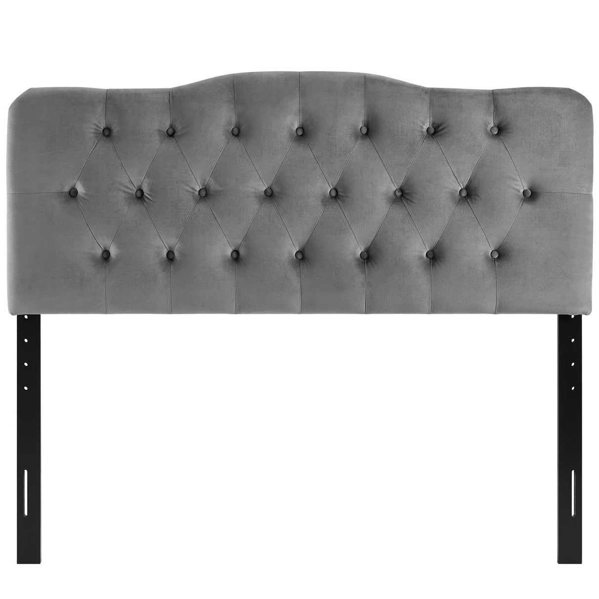 Modern Annabel Diamond Tufted Performance Velvet Headboard - Bed Headboard - BUILDMYPLACE