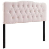 Modern Annabel Diamond Tufted Performance Velvet Headboard - Bed Headboard - BUILDMYPLACE