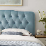 Modern Annabel Diamond Tufted Performance Velvet Headboard - Bed Headboard - BUILDMYPLACE