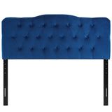 Modern Annabel Diamond Tufted Performance Velvet Headboard - Bed Headboard - BUILDMYPLACE