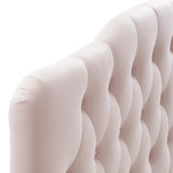 Modern Annabel Diamond Tufted Performance Velvet Headboard - Bed Headboard - BUILDMYPLACE