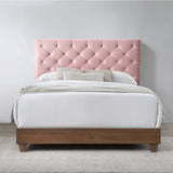 Rhiannon Diamond Tufted Upholstered Performance Velvet Queen Bed