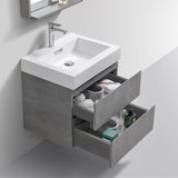 Fusion Floating / Wall Mounted Bathroom Vanity with Acrylic Sink