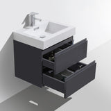 Fusion Floating / Wall Mounted Bathroom Vanity with Acrylic Sink