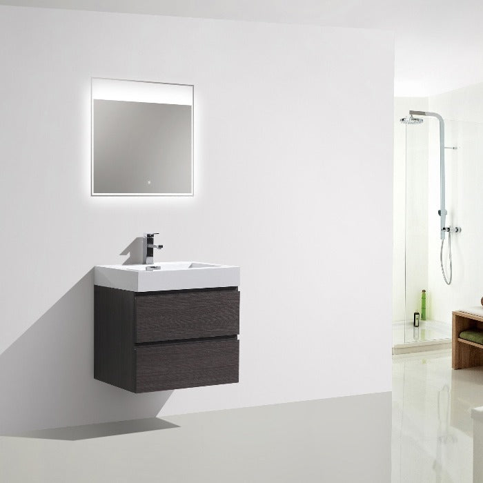 Fusion Floating / Wall Mounted Bathroom Vanity with Acrylic Sink