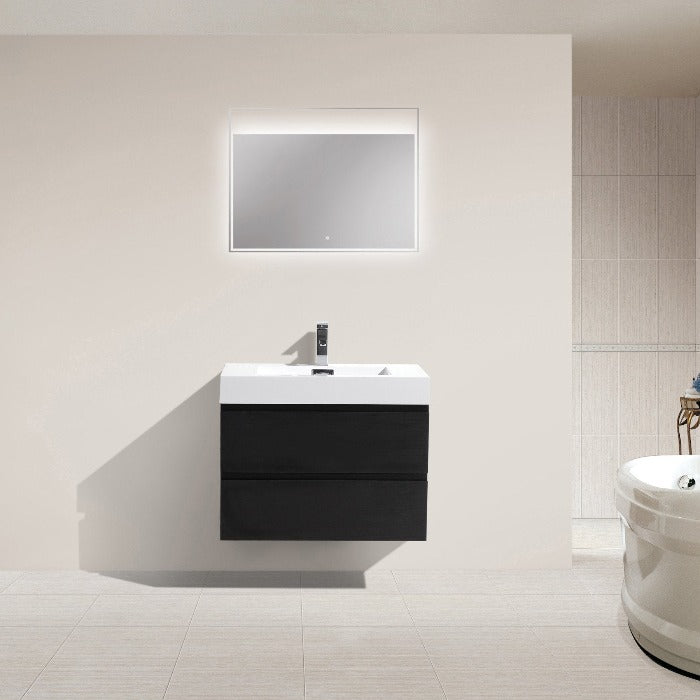 Fusion Floating / Wall Mounted Bathroom Vanity with Acrylic Sink