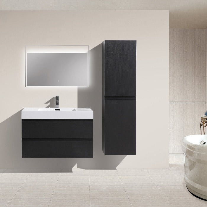 Fusion Floating / Wall Mounted Bathroom Vanity with Acrylic Sink