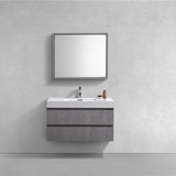 Fusion Floating / Wall Mounted Bathroom Vanity with Acrylic Sink