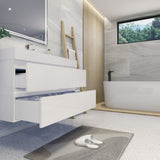 Fusion Floating / Wall Mounted Bathroom Vanity with Acrylic Sink