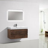 Fusion Floating / Wall Mounted Bathroom Vanity with Acrylic Sink