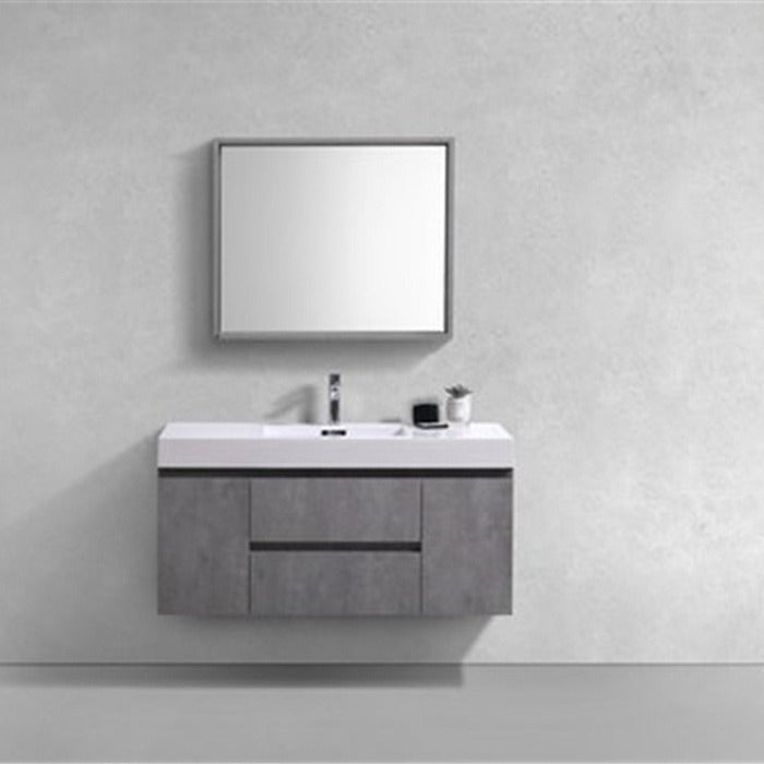 Fusion Floating / Wall Mounted Bathroom Vanity with Acrylic Sink